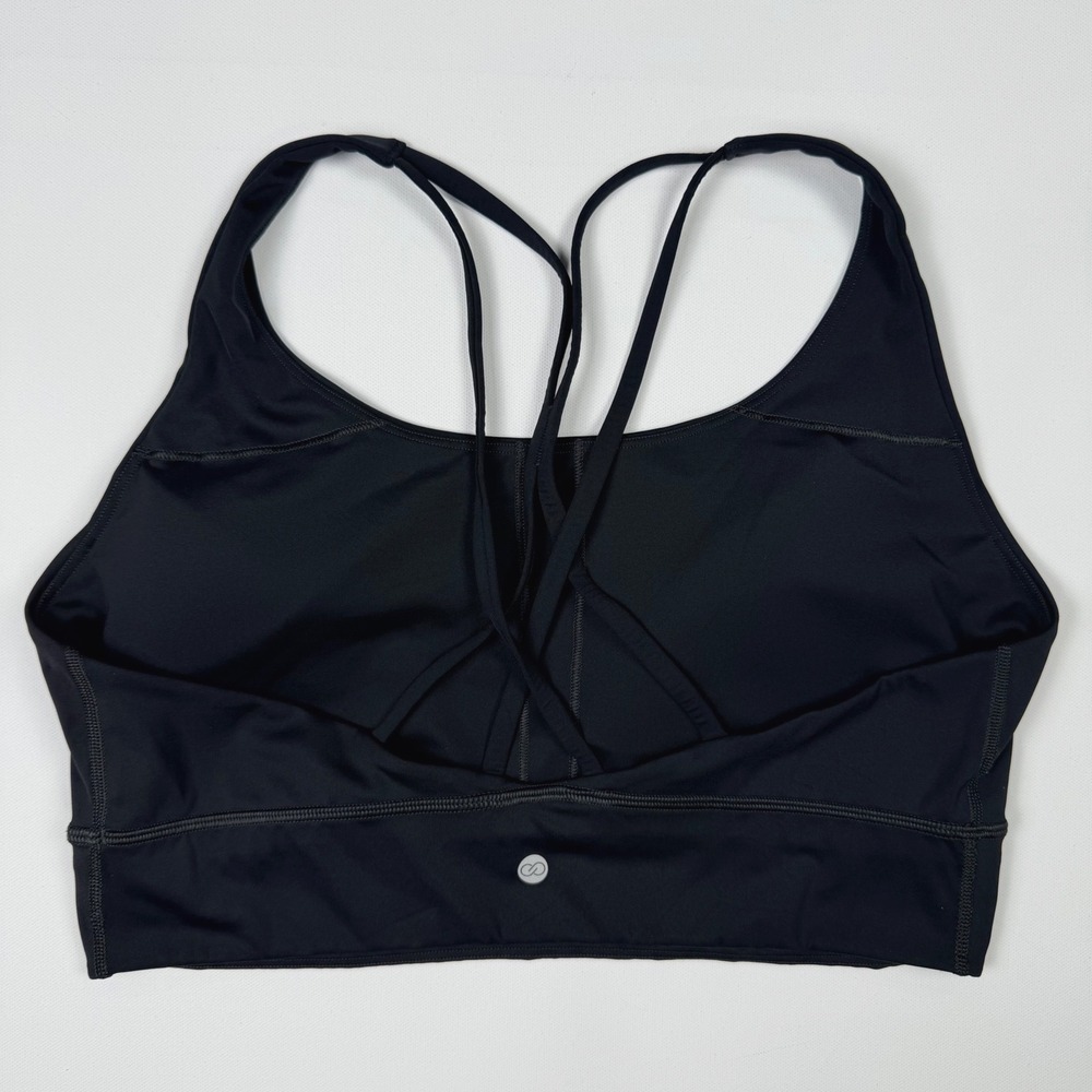 CALIA Sports Bra Women Large Black Excellent Strappy Back WAX14712 - Picture 2 of 10